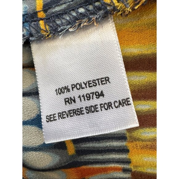 Live And Let Live Womens Multicolor Short Sleeve Top L Polyester Made In Vietnam - Picture 6 of 11